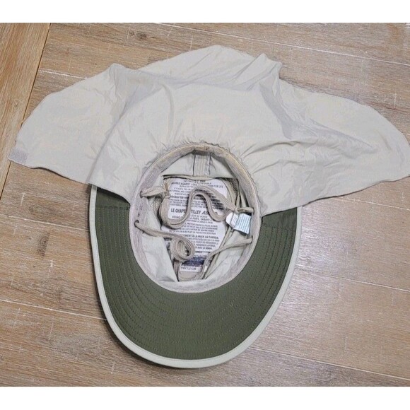 RARE Tilley LTM6 IS 7 1/4 Insect Shield Airflo Sun Hat Hiking With NECK FLAP Tan - Picture 5 of 10